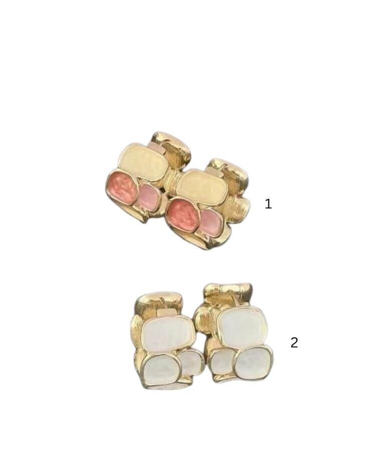 گوشواره زنانه فشن حلقه ای مینا کاری رنگی برند ترک در نوروژ اکسسوری