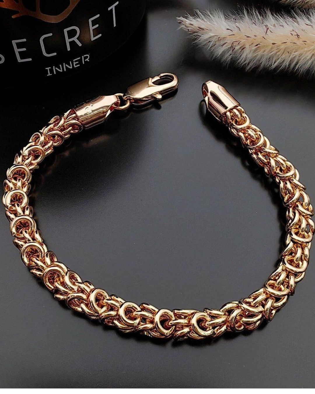 دستبند زنانه طلایی بیزانسی ژوپینگ در نوروژ اکسسوری