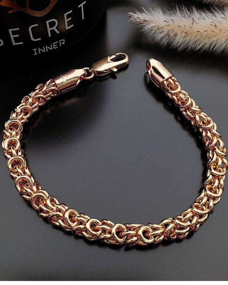 دستبند زنانه طلایی بیزانسی ژوپینگ در نوروژ اکسسوری